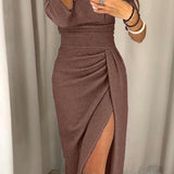 Natália - Elegantes Kleid mit freiem Schulterbereich