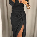 Natália - Elegantes Kleid mit freiem Schulterbereich