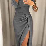 Natália - Elegantes Kleid mit freiem Schulterbereich