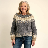Lilja - Strickpullover mit auffälligem Muster