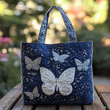 Cartera Artesanal - Mariposa Plateada