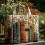 Cartera Artesanal - Libros y Flores