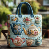 Cartera Artesanal - Motivo Floral Clásico
