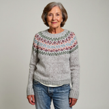 Kielo - Strickpullover mit auffälligem Muster