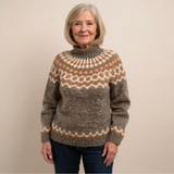Elsi - Strickpullover mit auffälligem Muster
