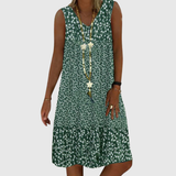 AYLA | Ärmelloses V-Ausschnitt Kleid