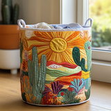 Sol Radiante | Cesto de Ropa Hecho a Mano