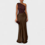 Cássia - Langes Plissiertes Kleid