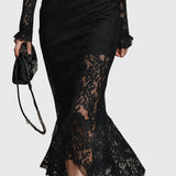 Aada | Elegantes Spitzen-Maxikleid