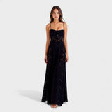 Verona - Langes Blumenmusterkleid