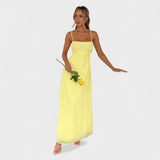 Flóssi - Gelbes Maxi-Kleid