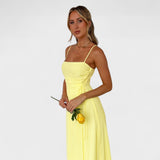 Flóssi - Gelbes Maxi-Kleid