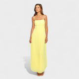 Flóssi - Gelbes Maxi-Kleid