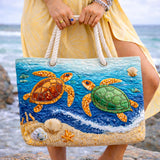 Cartera de Playa Hecha a Mano | Tortuga Tropical