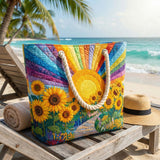 Cartera de Playa Hecha a Mano | Sol Arcoíris