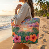 Cartera de Playa Hecha a Mano | Amanecer Tropical