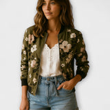 Aino - Bomberjacke mit auffälligem Muster