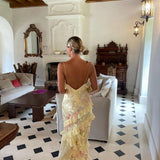 Julieta - Langes Kleid mit Rüschen