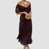 Luana - Stilvolles V-Ausschnitt Kleid