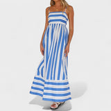 Isabel - Langes gestreiftes Kleid
