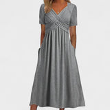 Nora - Minimalistisches Leinenkleid
