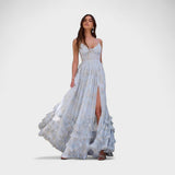 Florencia - Langes Boho-Kleid mit Schlitz