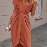Caia - Midi-Briefkasten-Kleid