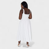 Maribel - Midi-Kleid mit quadratischem Ausschnitt