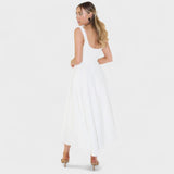 Maribel - Midi-Kleid mit quadratischem Ausschnitt