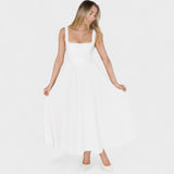 Maribel - Midi-Kleid mit quadratischem Ausschnitt