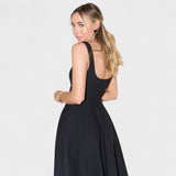 Maribel - Midi-Kleid mit quadratischem Ausschnitt