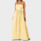 Isabel - Langes gestreiftes Kleid