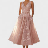 Catarina - Elegantes Midi-Kleid