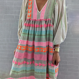 Ansa - Boho Bequemes Kleid