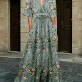 Rute - Elegantes Maxikleid mit Blumenmuster