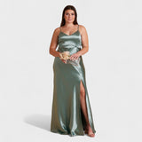 Lúcia - Lässiges Satin-Kleid