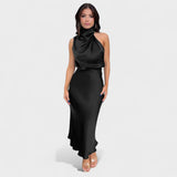 Alba - Samtige Eleganz Kleid