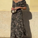 Luana - Stilvolles V-Ausschnitt Kleid