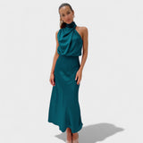 Alba - Samtige Eleganz Kleid