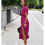Amélia - Midi Blumenmuster Kleid