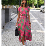 Amélia - Midi Blumenmuster Kleid
