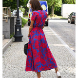 Amélia - Midi Blumenmuster Kleid