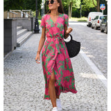 Amélia - Midi Blumenmuster Kleid
