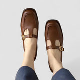 Aada | Orthopädische T-Schnür-Mary-Jane-Schuhe