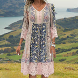 NAYA | MIDI PITUINEN BOHO LUXE KLEID