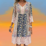 NAYA | MIDI PITUINEN BOHO LUXE KLEID