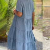 Ella - Entspannendes Sommerkleid mit V-Ausschnitt