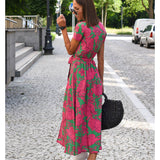 Amélia - Midi Blumenmuster Kleid