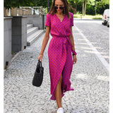 Amélia - Midi Blumenmuster Kleid