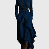 Aamu | Maxi Plissiertes Kleid